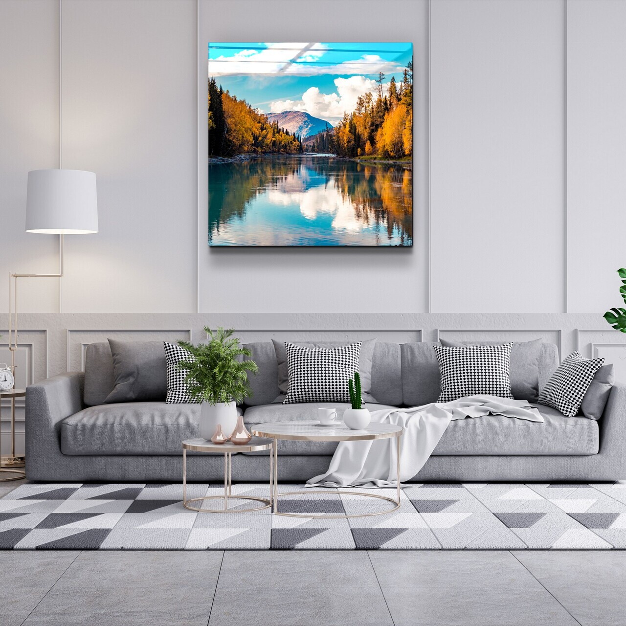Tablou decorativ, Kgls_1128, Dimensiune: 40 x 40, Multicolor — imaginea 5