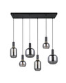 Lustra Diva, TRIO, 85x20x150 cm, 10W, 6x E27, metal, negru mat