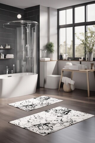 Set covorase de baie, Cartwright, CT-5060, Poliester, Multicolor