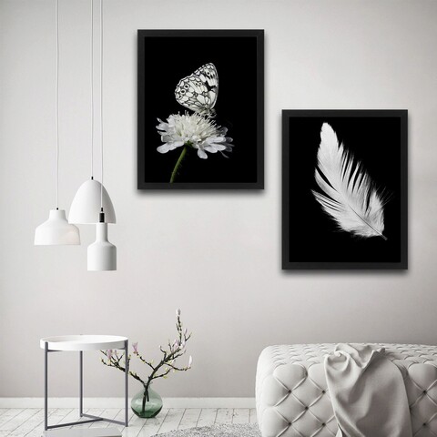 Set 2 tablouri decorative, be free set, pal, hartie, multicolor