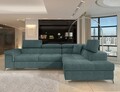 Coltar extensibil dreapta 4 locuri ELTAP, RT-38MAN, Eridano, 275x202x88 cm, lemn/poliester, verde