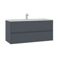 Dulap de baie cu chiuvetă, Hanah Home, Nest 121 v2, Antracit mat