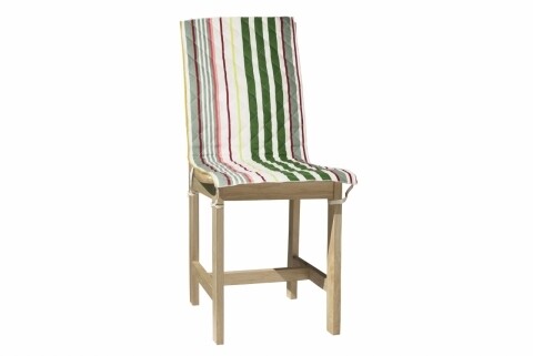 Husa spatar scaun 47x100 cm, pink stripes, 100% bumbac, roz