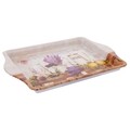 Tava pentru servire Lavender Cafe, Creaciones Meng, 21.5x14.5 cm, metal