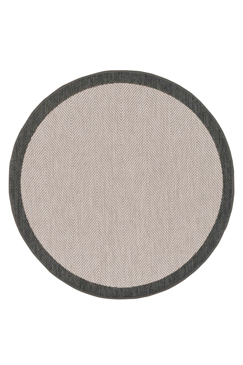 Covor (160 cm), Sisalux 3088 Round, 160x160 cm, Gri/Antracit - view 2