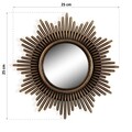 Set 3 oglinzi decorative Sullivan , Versa, 25 x 25 cm, plastic