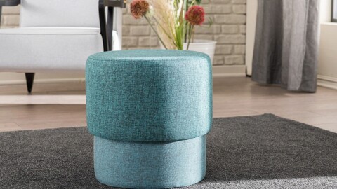 Bancheta, balcab home, 825blc2503, lemn de fag, albastru turcoaz