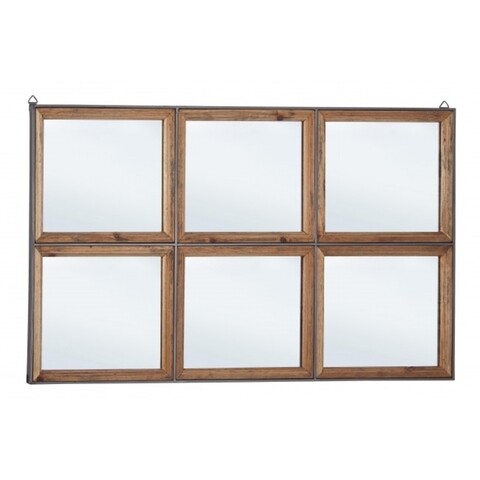 Oglinda decorativa, Border, Bizzotto, 92.5x52.5 cm, otel/sticla
