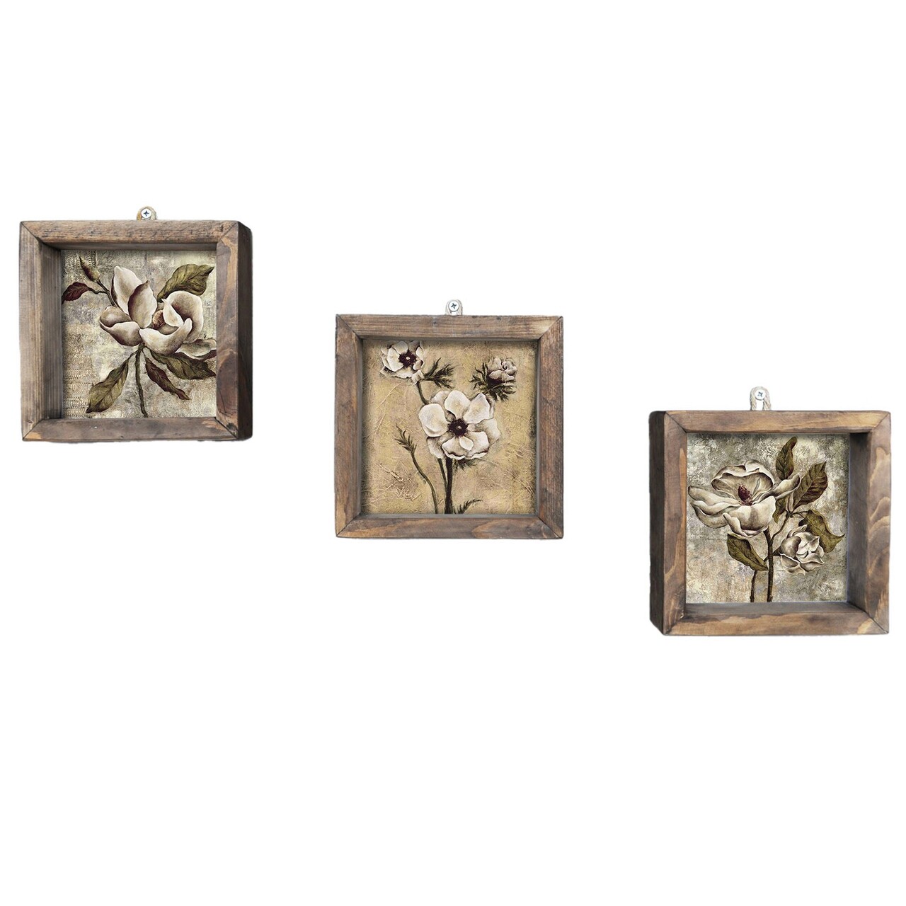 Set 3 tablouri decorative, UKZM002, MDF, Imprimat UV, Multicolor