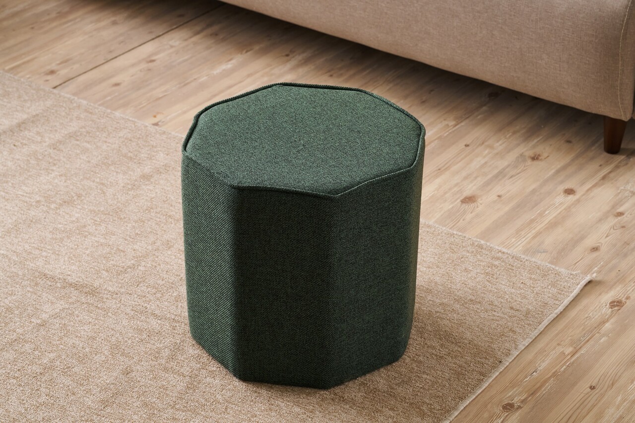 Taburet, Atelier del Sofa, 825BLC5156, Lemn, Verde - view 2
