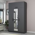 Dulap pentru haine, Minerva, Minar 3 Kapak 235, 135x235x52 cm, PAL, Antracit