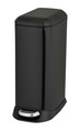 Cos de gunoi cu pedala Design, Wenko, 20.5x36x46 cm, otel/polipropilena, negru