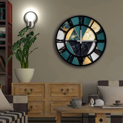 Ceas de perete, 5050ms-073, mdf, ø50 cm, multicolor