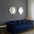 Set 2 oglinzi 2A405, Neostill, 52 x 60 cm, argintiu