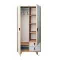 Dulap pentru haine, Mod Design, Suwon, 100x190x52 cm, Stejar / Gri