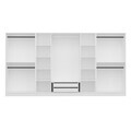 Dulap pentru haine, Hanah Home, Nisa, 360x210x52 cm, Alb