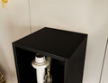 Raft de perete ELTAP, Craft, 40x40x180 cm, PAL/PVC, negru