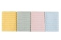 Set 4 prosoape de baie 406, Beverly Hills Polo Club, 70x140 cm, bumbac, galben/verde/roz/albastru