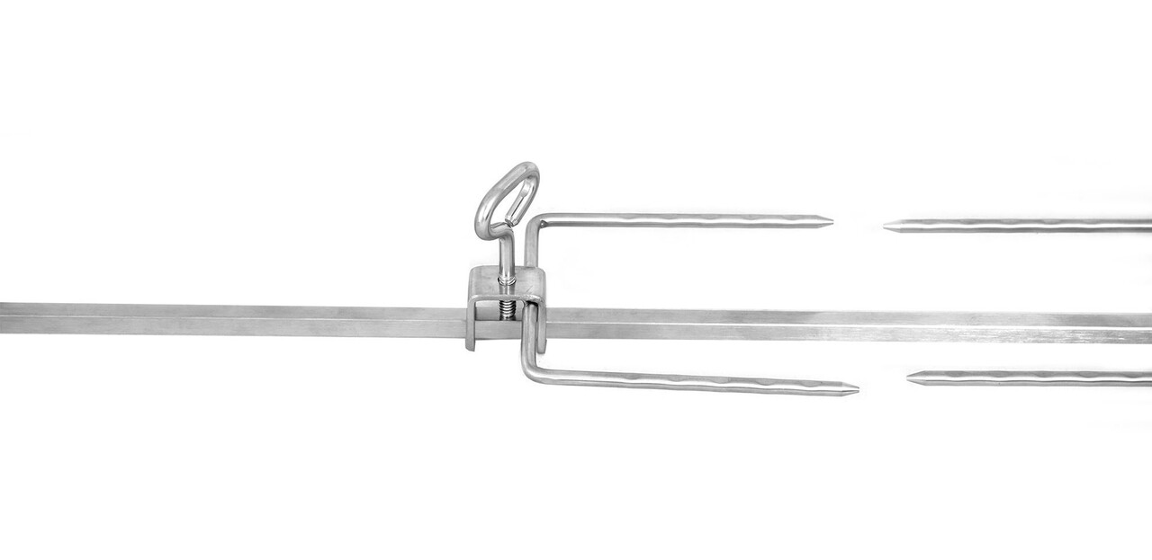 Kit rotiserie pentru gratar de gradina, inox - Zokura - imagine 5