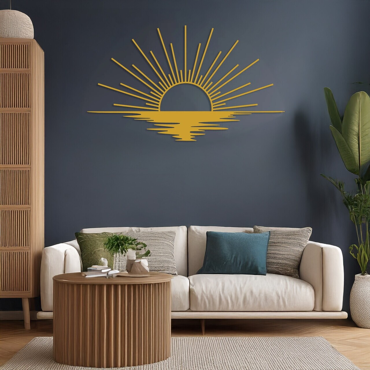 Decoratiune de perete, DCV-1120-MT, Dimensiune: 60 x 37 cm, Auriu — imaginea 2