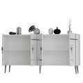 Consola, Olivia, Line KB150, Alb / Argintiu