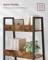 Corp biblioteca Alinru Ladder, Vasagle, 60 x 30 x 170 cm, PAL/otel, maro rustic