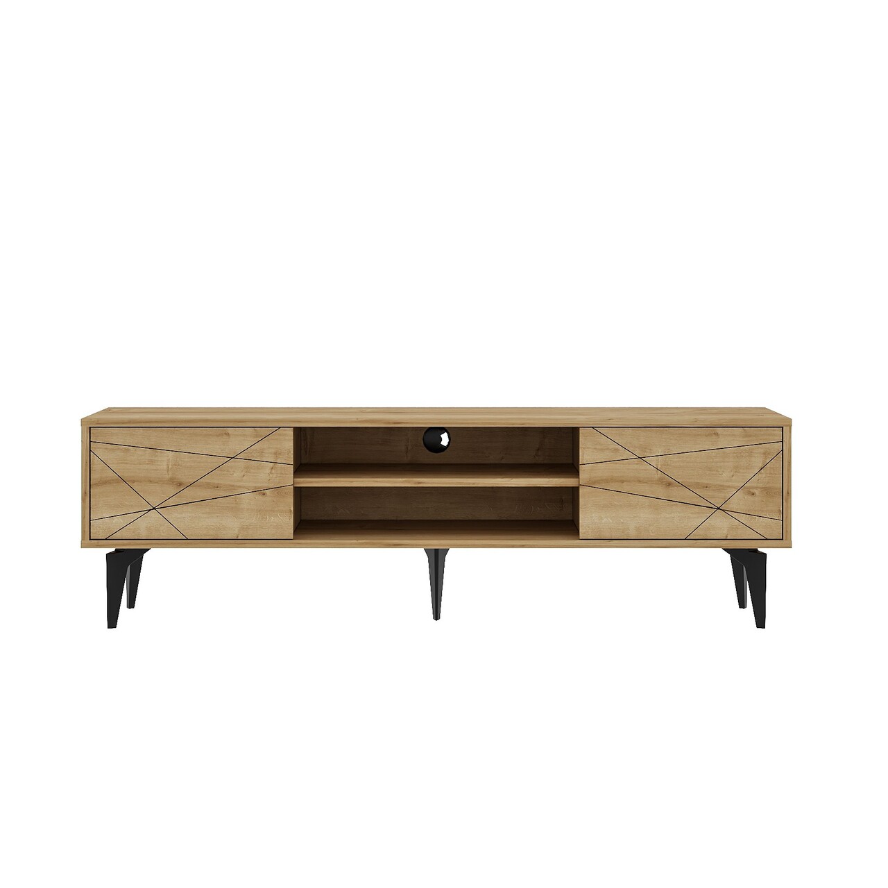Comoda TV, Odessa, Brendon, 160x48.2x29.6 cm, Maro - 2 | YEO
