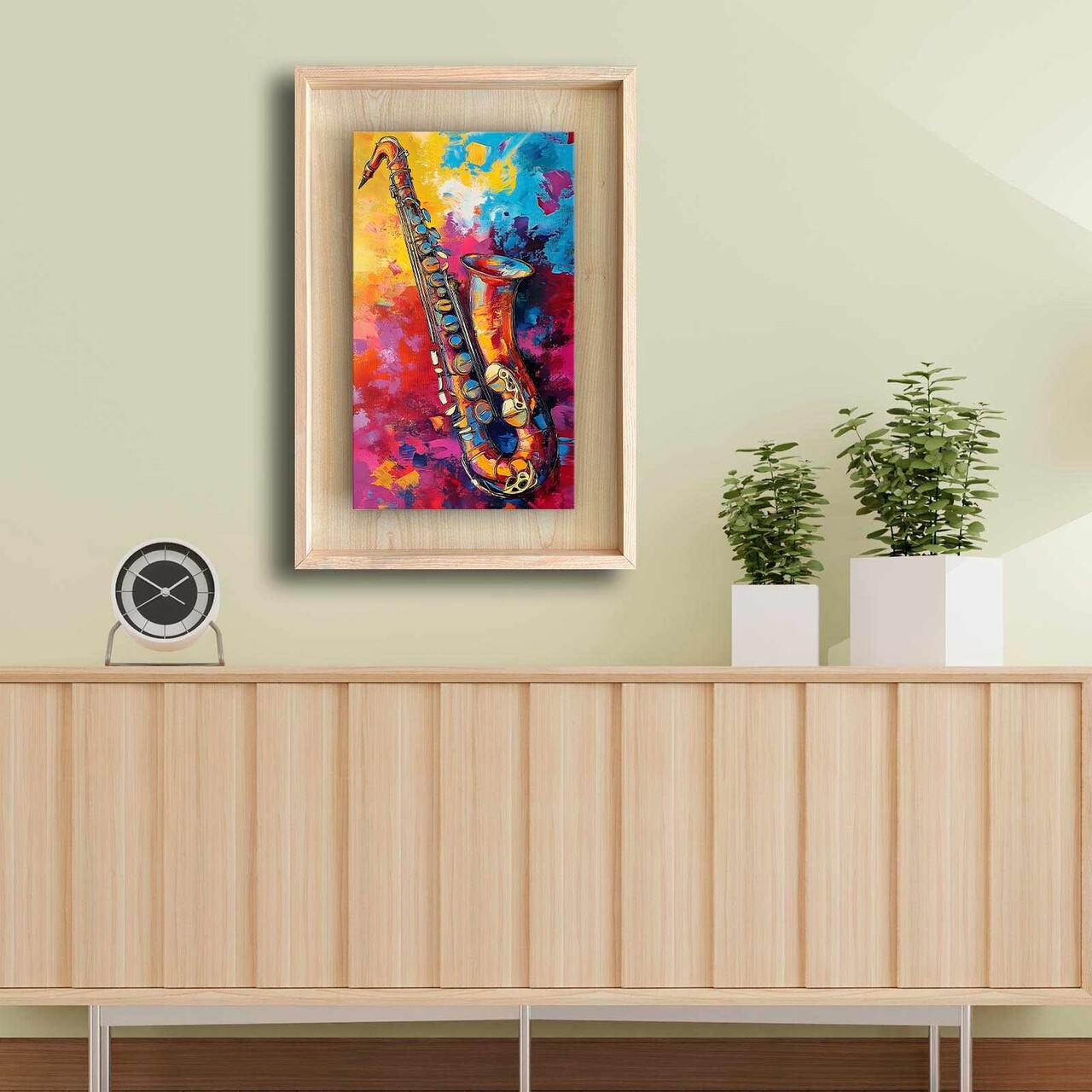 Tablou decorativ, Ahsakca, Fundal: 100% MDF de arțar (grosime: 2,7 mm) Vopsea: 100% MDF (grosime: 5 mm), Multicolor - view 2