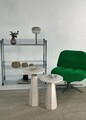 Set masute 2 piese, Rotexa, Lilyum (57 + 47), MDF , Crem