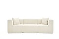 Canapea 3 locuri, Atelier del Sofa, 825BLC4322, Tesatura Chenille, Crem