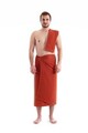 Set prosoape de baie, DC Home, Muslin, Bumbac, Caramiziu