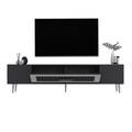 Comoda TV, Olivia, Dekolp3, Antracit / Argintiu