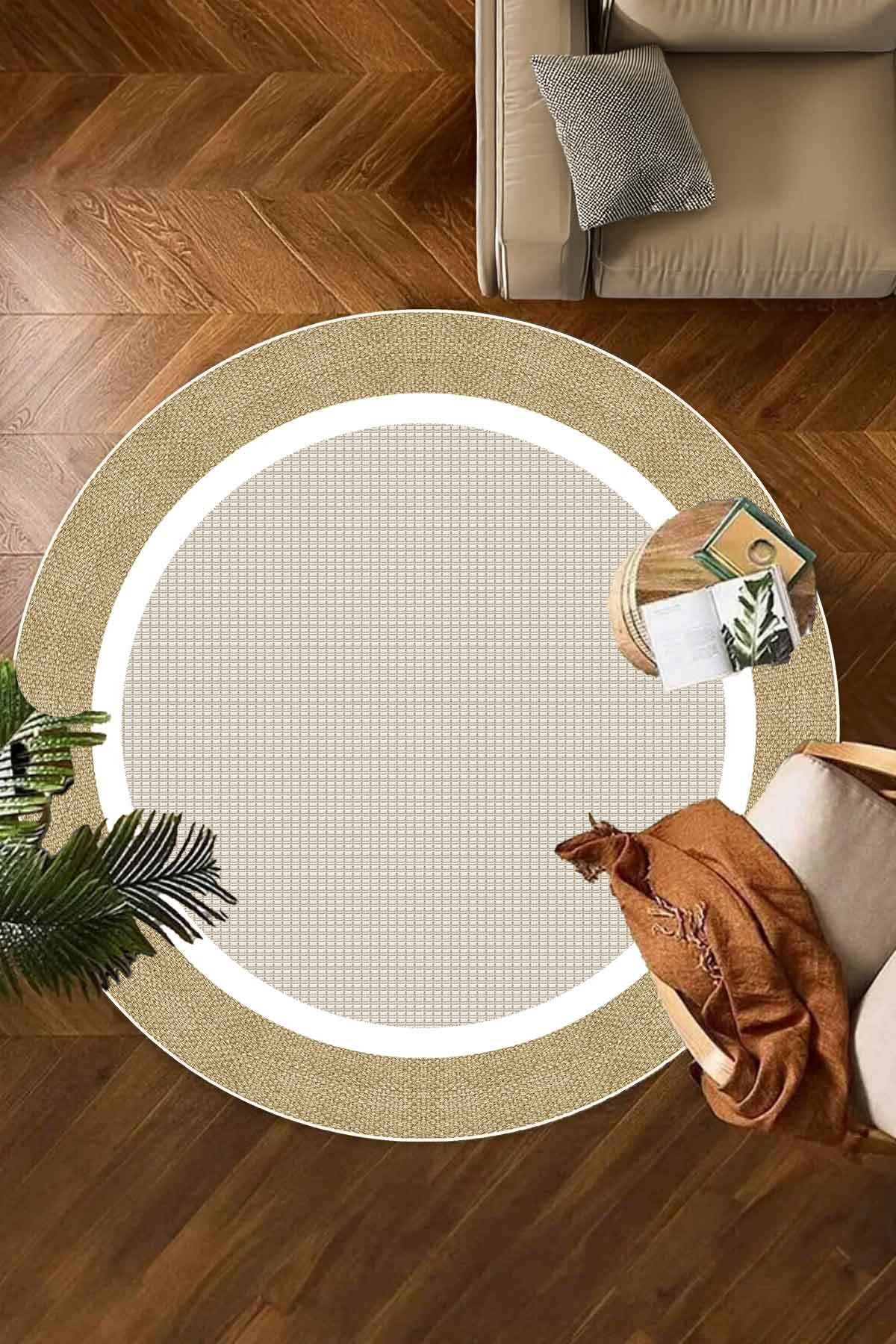 Covor, CLR-7346-133, 100x100 cm, Poliester, Maro