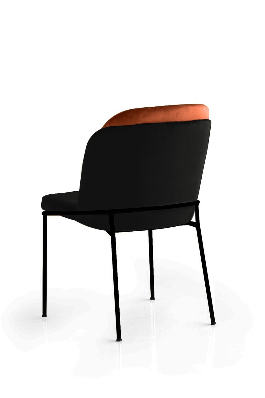Set de scaune, Nmobb, DR, Metal, Bronz / Negru - 2 | YEO