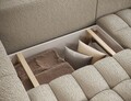 Coltar extensibil dreapta 4 locuri ELTAP, Bon-228, Bonett, 250x175x92 cm, lemn/poliester, bej inchis