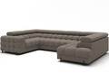 Coltar extensibil dreapta 3 locuri ELTAP, RT-20ROY, Fectory, 346x205x93 cm, lemn/poliester, maro