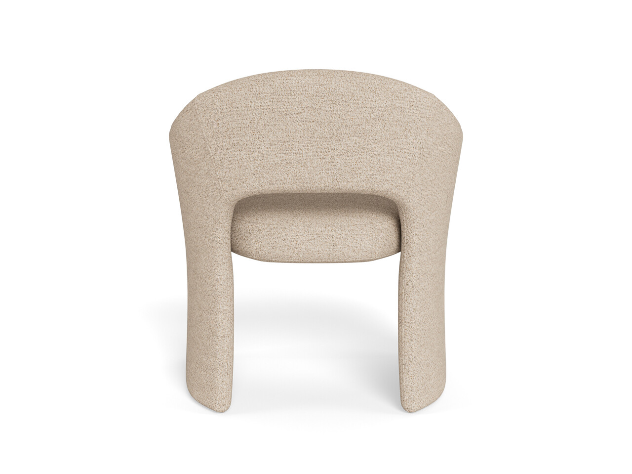 Scaun Tori, Actona, 64.5x56.5x80 cm, tesatura Boucle/otel, bej - view 4