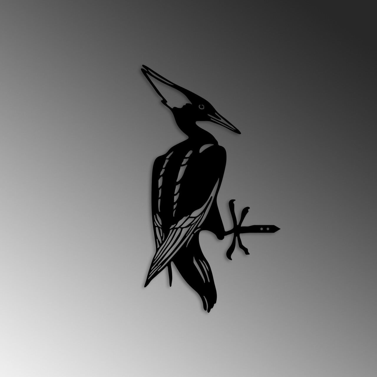 Obiect decorativ de grădină, Bird On The Branch 10, 22x40 cm, Negru - view 5