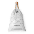 Set 40 saci de gunoi, Brabantia, NewIcon PerfectFit, marimea X, 10-12 L, nailon, alb
