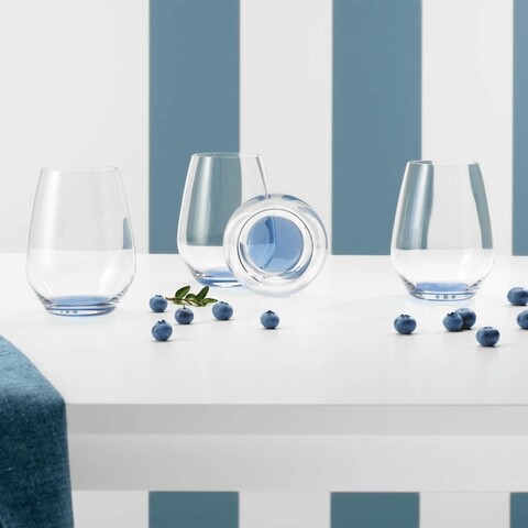 Poza Set 4 pahare, Villeroy & Boch, Colourful Life Winter Sky, 420 ml, sticla cristal, albastru