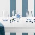 Set 4 pahare, Villeroy & Boch, Colourful Life Winter Sky, 420 ml, sticla cristal, albastru