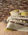 Lenjerie de pat dubla, Magnus - Mustard, Cotton Box, Bumbac Ranforce