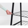 Suport pentru haine, Brabantia, Linn, 57x99.5x190 cm, otel, negru