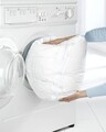 Husa de protectie pentru rufe , Wenko, Laundry, 5 kg, 60 x 90 cm, poliester, alb