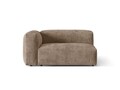 Modul stanga pentru canapea, 1 loc, Martina-212, Micadoni Home, 160x106x75 cm, velur, maro ghinda