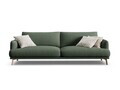 Canapea 4 locuri, Naomi, Micadoni Home, 230x95x75 cm, tesatura structurata, verde muschi