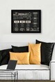 Tablou decorativ, SC1033, Rama din lemn (grosime 3 cm), Multicolor
