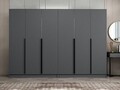 Dulap pentru haine, Minerva, Kale Plus, 270x210x52 cm, PAL, Antracit