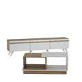 Set mobilier living, Inarch, Valentina, PAL, Alb / Safir