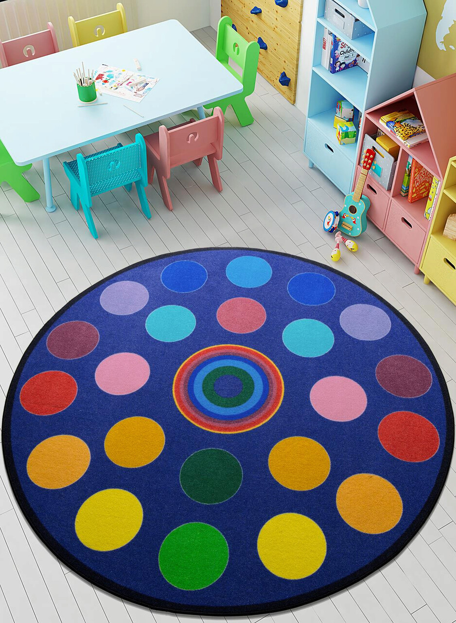 Covor, Circles, Poliamida, Multicolor